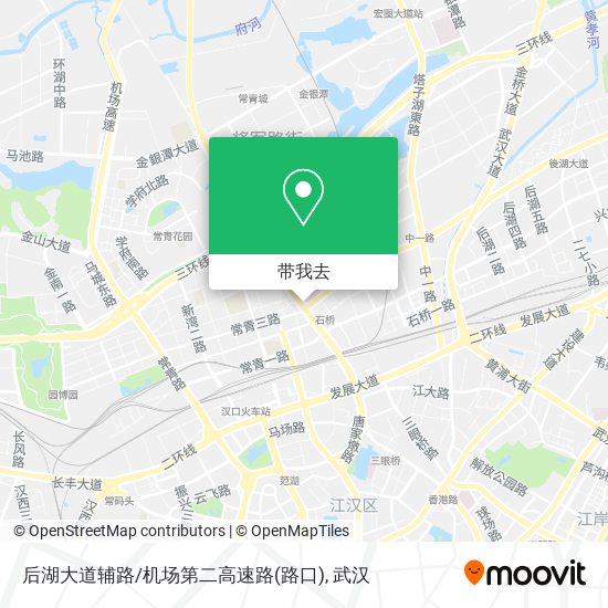 后湖大道辅路/机场第二高速路(路口)地图