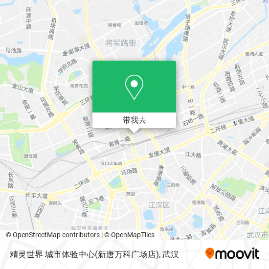 精灵世界 城市体验中心(新唐万科广场店)地图
