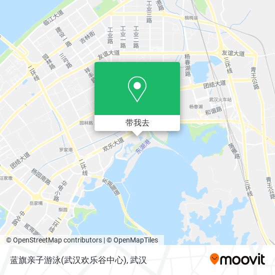 蓝旗亲子游泳(武汉欢乐谷中心)地图