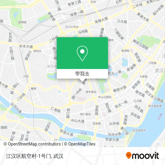 江汉区航空村-1号门地图