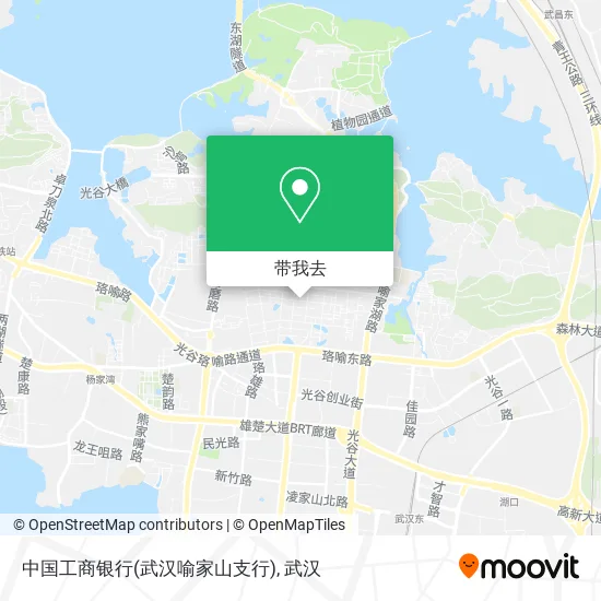 中国工商银行(武汉喻家山支行)地图