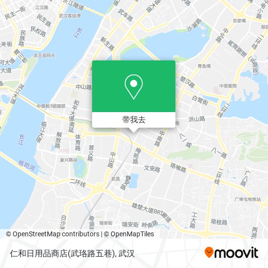 仁和日用品商店(武珞路五巷)地图