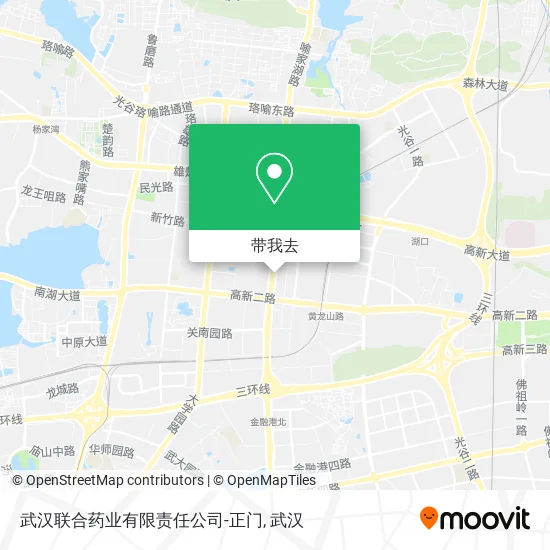 武汉联合药业有限责任公司-正门地图