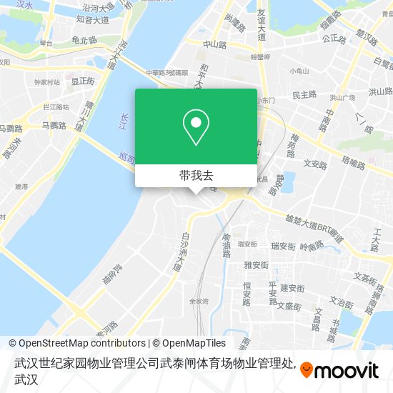 武汉世纪家园物业管理公司武泰闸体育场物业管理处地图