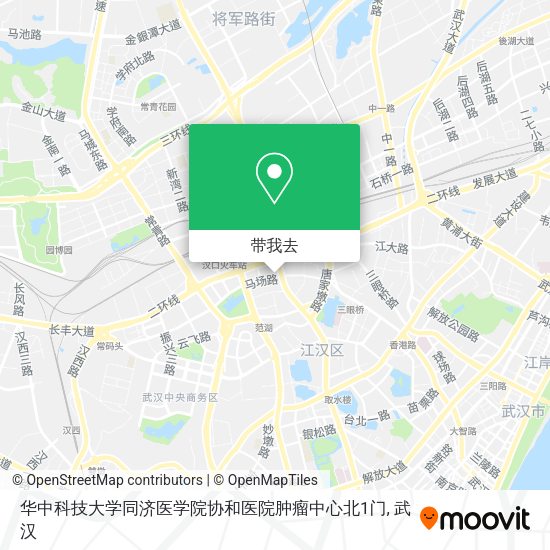 华中科技大学同济医学院协和医院肿瘤中心北1门地图