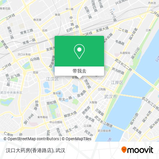 汉口大药房(香港路店)地图