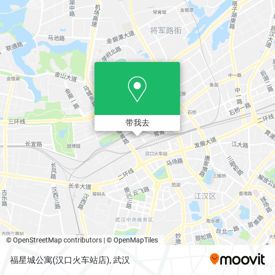 福星城公寓(汉口火车站店)地图