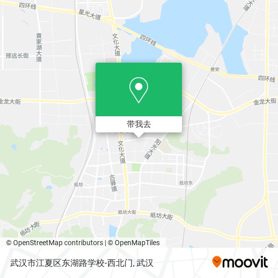 武汉市江夏区东湖路学校-西北门地图