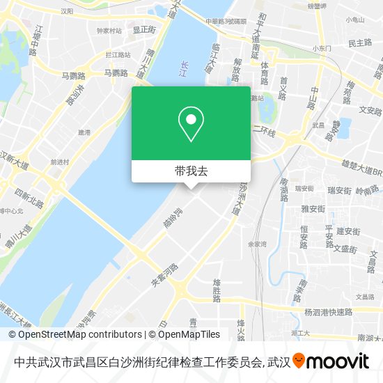 中共武汉市武昌区白沙洲街纪律检查工作委员会地图