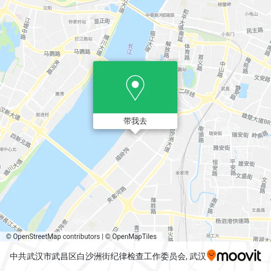 中共武汉市武昌区白沙洲街纪律检查工作委员会地图