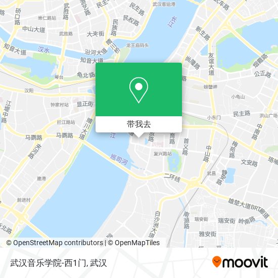 武汉音乐学院-西1门地图