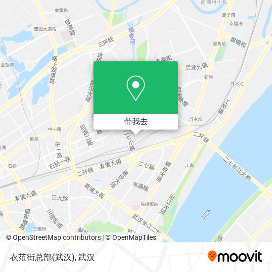 衣范街总部(武汉)地图