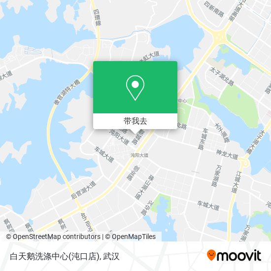 白天鹅洗涤中心(沌口店)地图