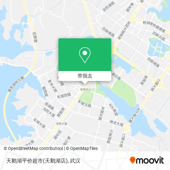 天鹅湖平价超市(天鹅湖店)地图