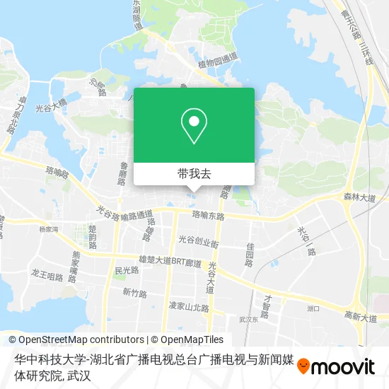 华中科技大学-湖北省广播电视总台广播电视与新闻媒体研究院地图