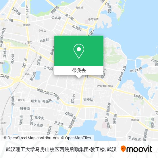 武汉理工大学马房山校区西院后勤集团-教工楼地图