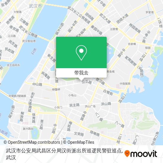 武汉市公安局武昌区分局汉街派出所巡逻民警驻巡点地图