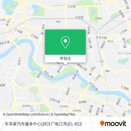 车享家汽车服务中心(武汉广电江湾店)地图