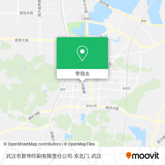 武汉市新华印刷有限责任公司-东北门地图