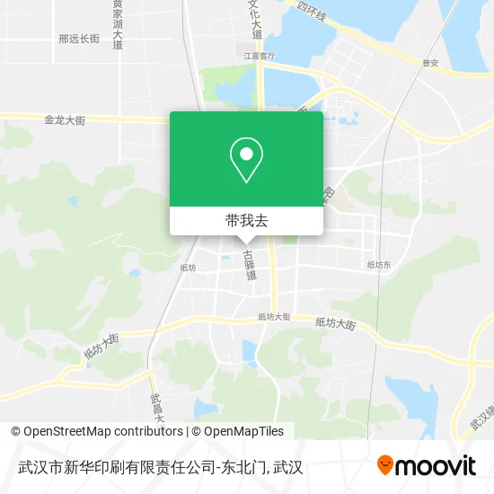 武汉市新华印刷有限责任公司-东北门地图