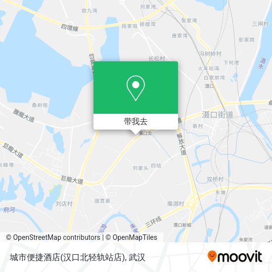 城市便捷酒店(汉口北轻轨站店)地图