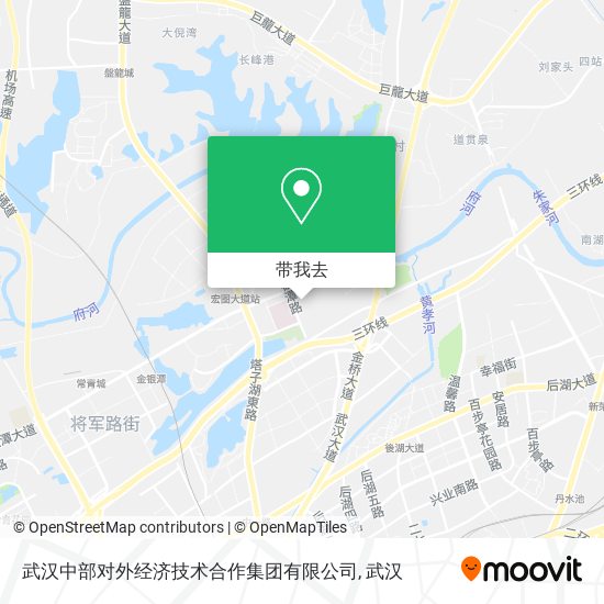 武汉中部对外经济技术合作集团有限公司地图