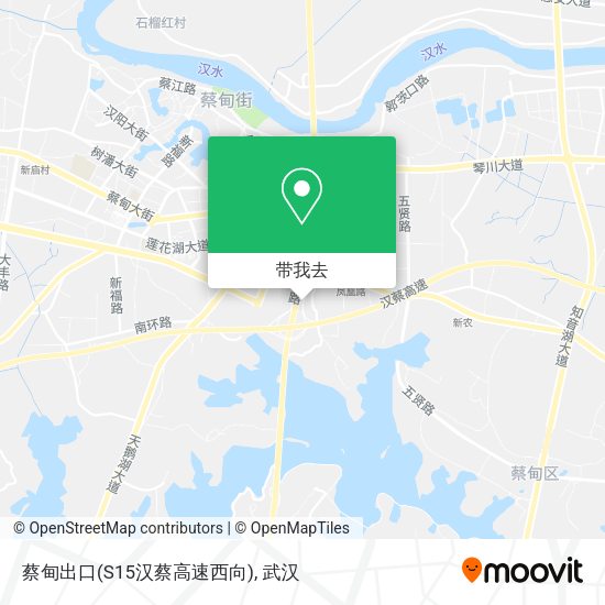 蔡甸出口(S15汉蔡高速西向)地图