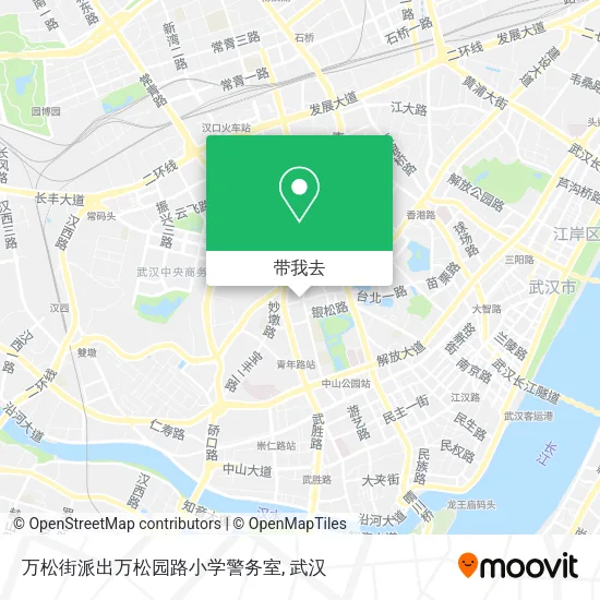 万松街派出万松园路小学警务室地图