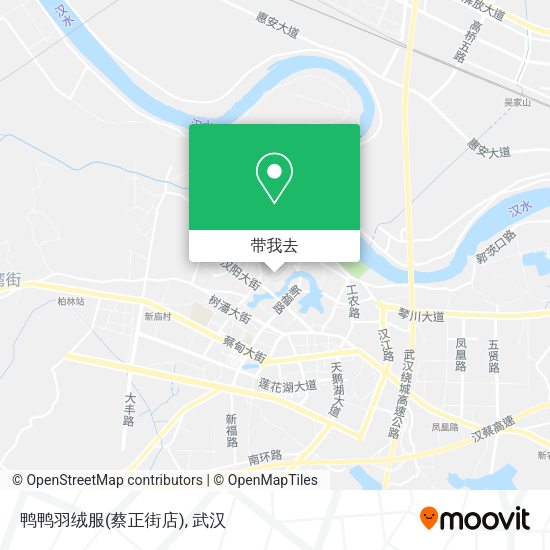 鸭鸭羽绒服(蔡正街店)地图