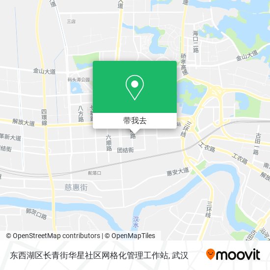 东西湖区长青街华星社区网格化管理工作站地图