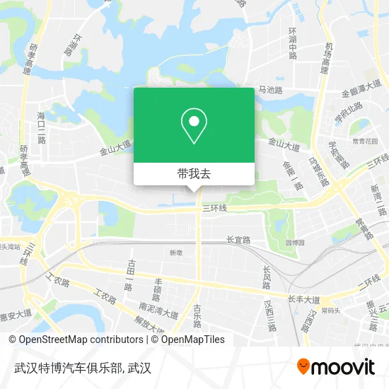 武汉特博汽车俱乐部地图