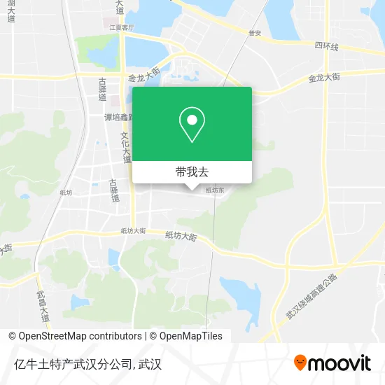 亿牛土特产武汉分公司地图