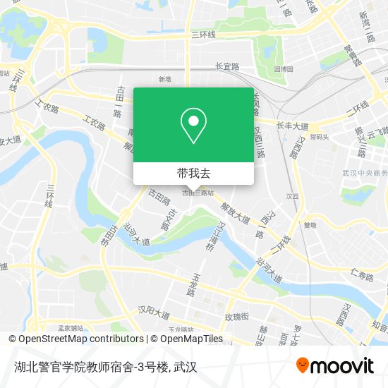 湖北警官学院教师宿舍-3号楼地图