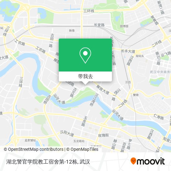 湖北警官学院教工宿舍第-12栋地图