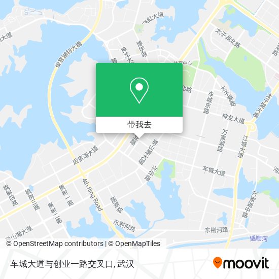 车城大道与创业一路交叉口地图