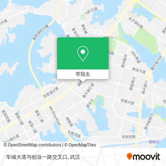 车城大道与创业一路交叉口地图