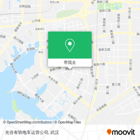 光谷有轨电车运营公司地图