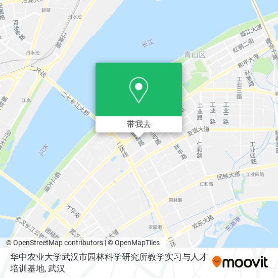 华中农业大学武汉市园林科学研究所教学实习与人才培训基地地图