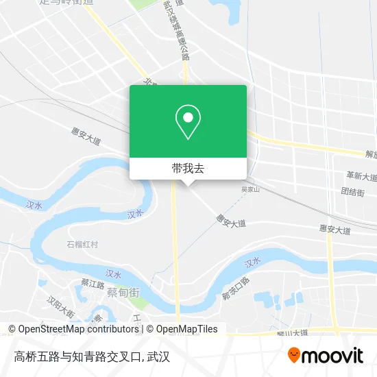 高桥五路与知青路交叉口地图
