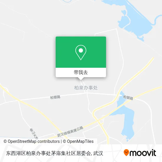 东西湖区柏泉办事处茅庙集社区居委会地图