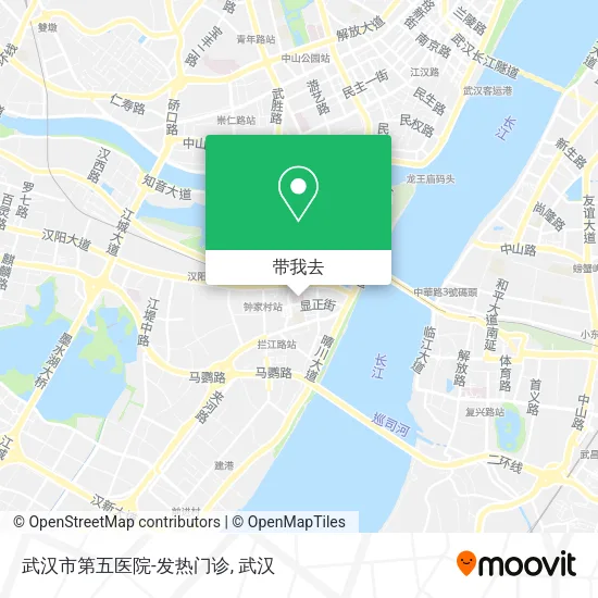 武汉市第五医院-发热门诊地图