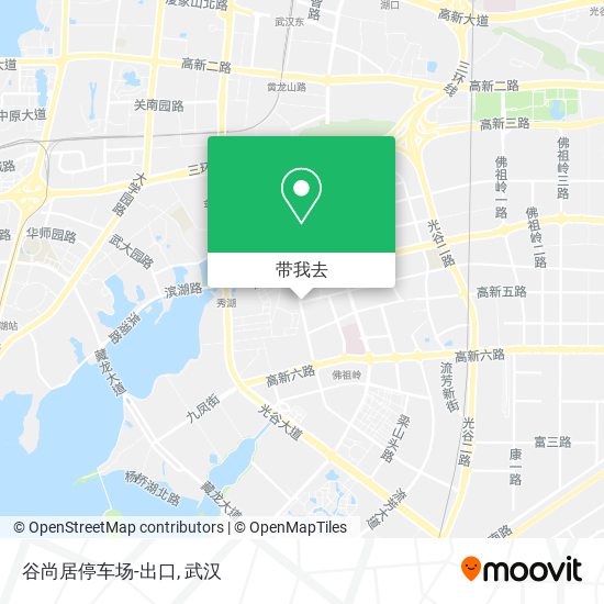 谷尚居停车场-出口地图