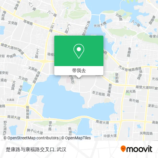 楚康路与康福路交叉口地图