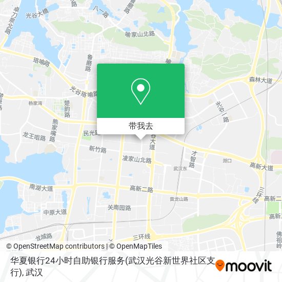 华夏银行24小时自助银行服务(武汉光谷新世界社区支行)地图