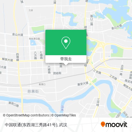 中国联通(东西湖三秀路41号)地图