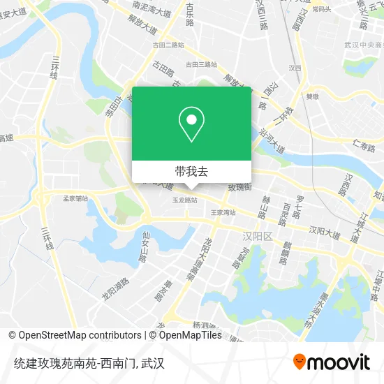 统建玫瑰苑南苑-西南门地图