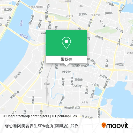 馨心雅阁美容养生SPA会所(南湖店)地图