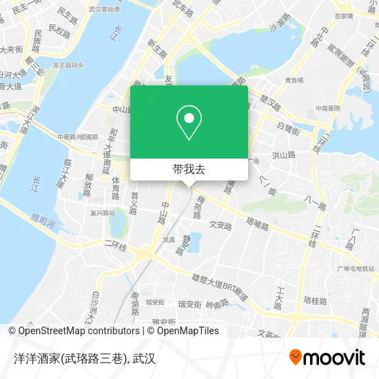 洋洋酒家(武珞路三巷)地图