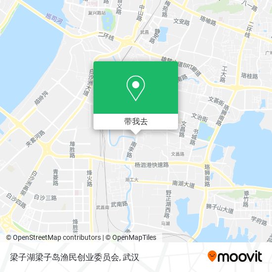 梁子湖梁子岛渔民创业委员会地图