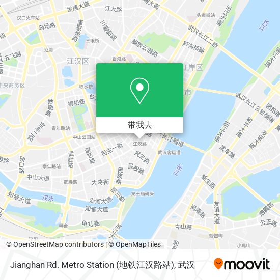 Jianghan Rd. Metro Station (地铁江汉路站)地图